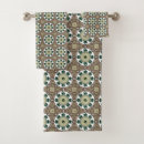 Search for brown and green bath towels Geometric