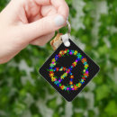 Search for symbolism square key rings Floral