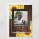 Search for sunflower wedding thank you cards Green