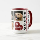 Search for dog photo collage mugs Pawprint