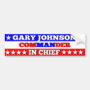Search for gary johnson bumper stickers President