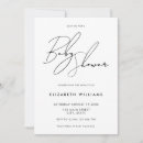 Search for contemporary baby shower invitations Black and white