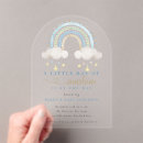 Search for rainbow baby boy shower invitations Watercolor