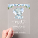 Search for blue elephant baby shower invitations Jungle animals