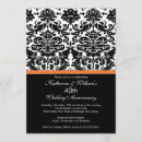 Search for coral anniversary invitations Damask