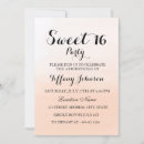 Search for pastel sweet 16 invitations Modern