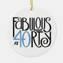 Search for happy 40th birthday christmas tree decorations Forty