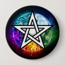 Search for pentagram badges Wiccan