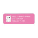 Search for cute kitty return address labels Girl