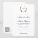 Search for watercolor crest wedding invitations Qr code