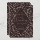 Search for chocolate wedding invitations Fall