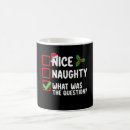Search for naughty nice list mugs Santa