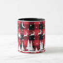 Search for red reindeer mugs Rustic