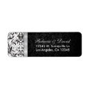 Search for silver damask wedding return address labels White