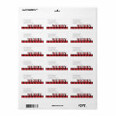 Search for flannel return address labels Red