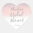 Search for heart bridal shower stickers Glitter