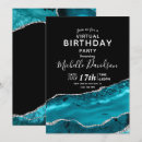 Search for teal and silver invitations Agate