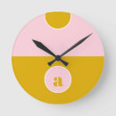 Search for mustard yellow clocks Minimalist