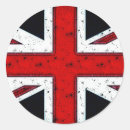 Search for union jack round stickers England