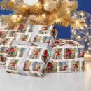 Search for christmas eve wrapping paper Vintage santa claus