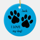 Search for i love my dog christmas tree decorations Puppy