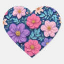 Search for pink purple flower stickers Floral pattern