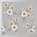 Search for white flower pattern posters Illustration