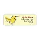 Search for yellow bird return address labels Cute