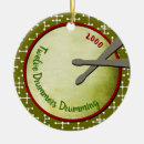 Search for drumstick christmas tree decorations Drumming