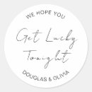 Search for lucky in love wedding stickers For richer or poorer