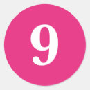 Search for number 9 stickers Nine