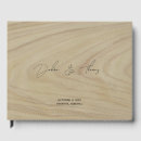 Search for wood wedding guest books Simple