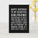 Search for funny girlfriend birthday cards Joke