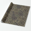 Search for gold flowers wrapping paper Luxurious
