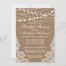 Search for burlap bridal shower invitations Country