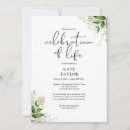 Search for funeral wake invitations Elegant