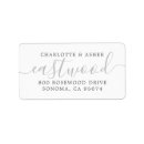 Search for newlywed return address labels Calligraphy