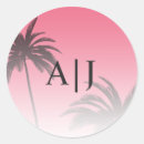 Search for pink beach stickers Palm tree