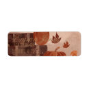 Search for fall leaves return address labels Simple