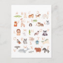Search for cute alphabet postcards Watercolor