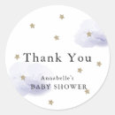 Search for lavender shower thank you stickers Gold