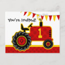 Search for tractor 1st birthday invitations Country