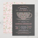 Search for teacup bridal shower invitations Chalkboard