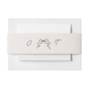 Search for ribbon invitation belly bands Hand drawn bow