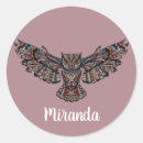 Search for colourful owl stickers Rainbow