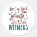 Search for dachshund love stickers Wiener dog