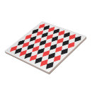 Search for red and white pattern tiles Trendy