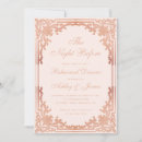 Search for rose gold rehearsal dinner invitations Vintage