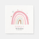 Search for rainbow napkins Girl