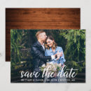 Search for wood wedding save the dates Calligraphy